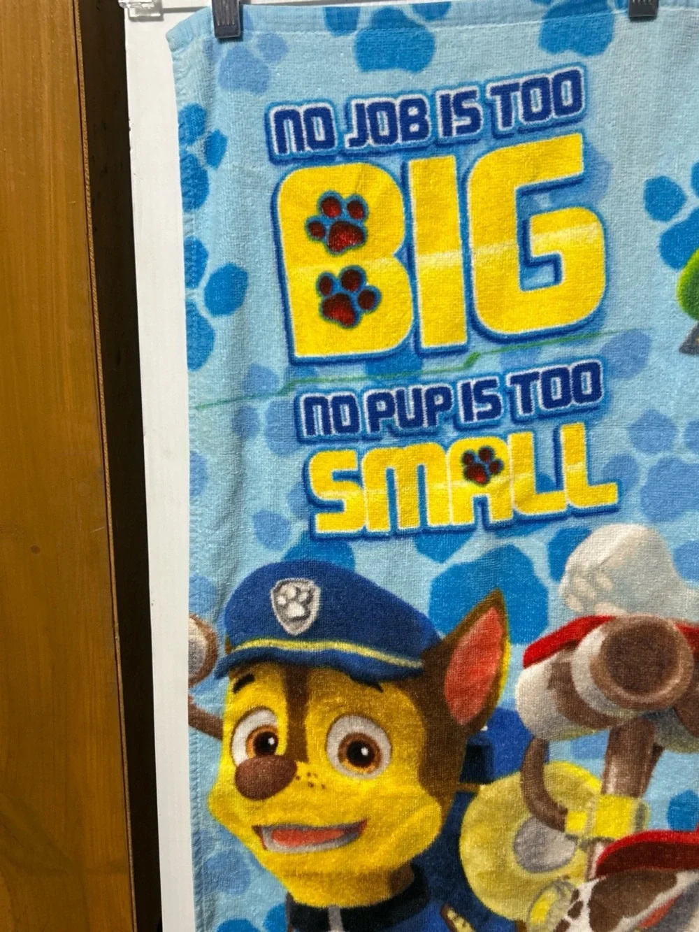 Paw Patrol Blue Yellow Red Character Beach Towel Set